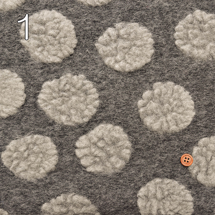Made in Italy - Evolution Tex Sliver Knit Fabric - Dots (large) - nomura tailor