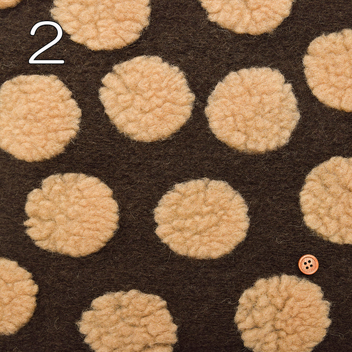 Made in Italy - Evolution Tex Sliver Knit Fabric - Dots (large) - nomura tailor
