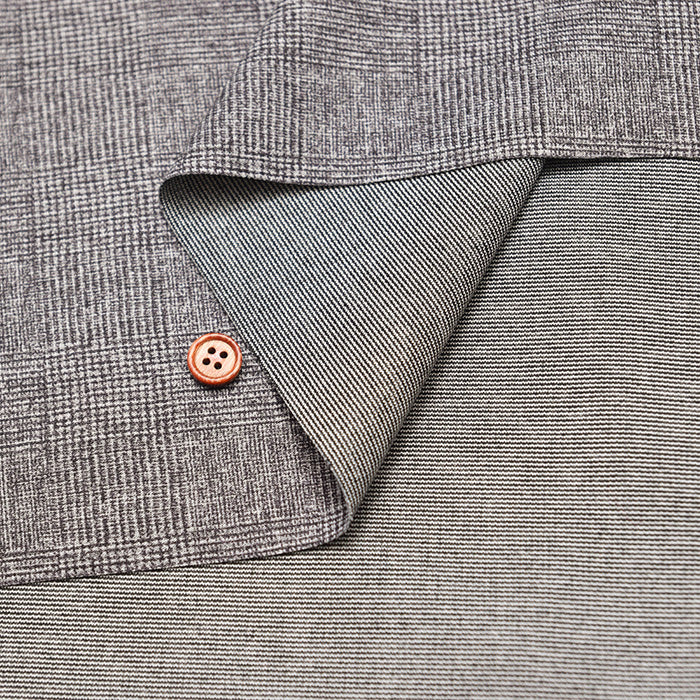 Italian Glen Check Stretch Fabric - nomura tailor