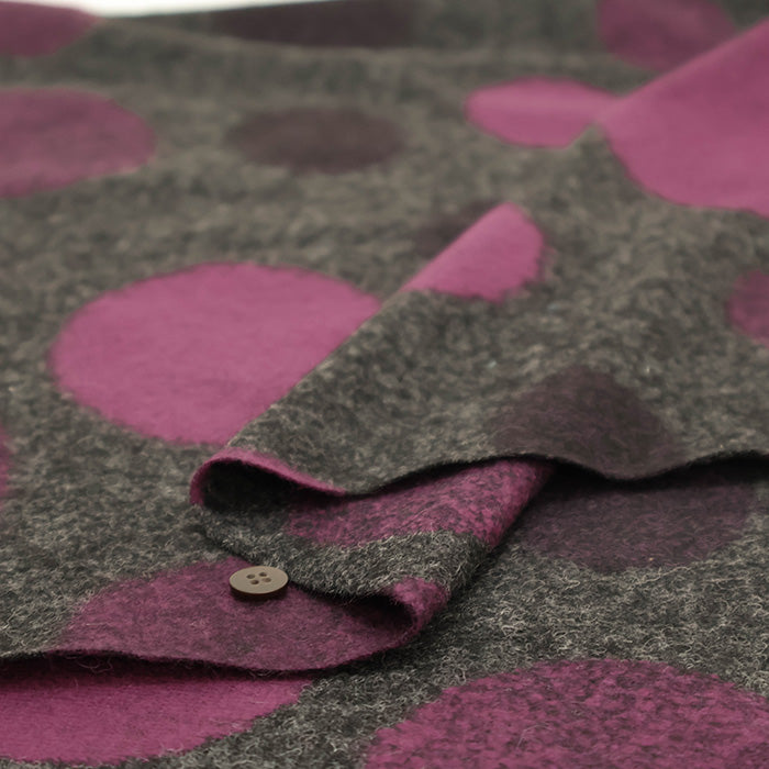 Made in Italy MAPEL Compressed Knit Fabric - Dot - nomura tailor