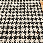 Made in Italy Lame (Glitter) Tweed Fabric - Houndstooth Pattern - nomura tailor