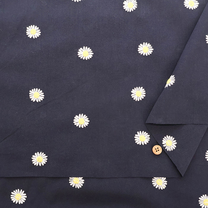 Made in Germany Cotton Embroidered Fabric - Marguerite - nomura tailor