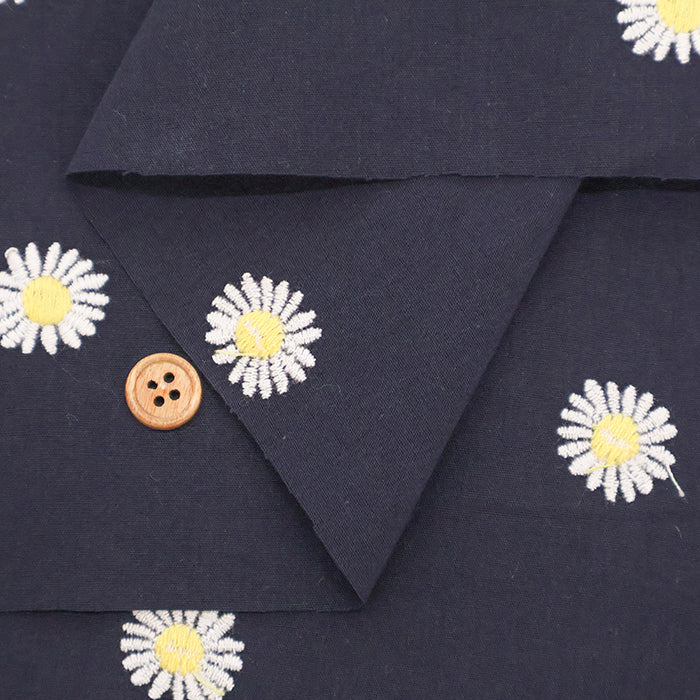 Made in Germany Cotton Embroidered Fabric - Marguerite - nomura tailor