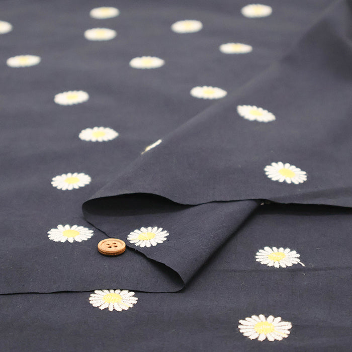 Made in Germany Cotton Embroidered Fabric - Marguerite - nomura tailor