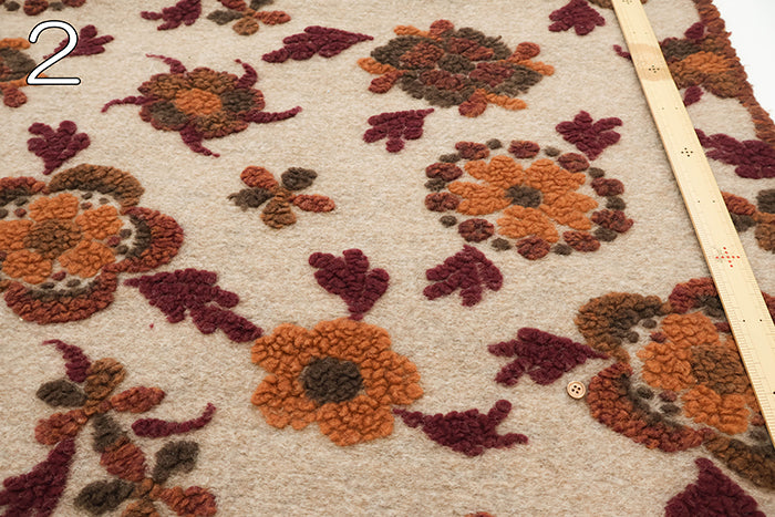 Made in Italy Evolution tex Sliver Jacquard Fabric - Flower - nomura tailor