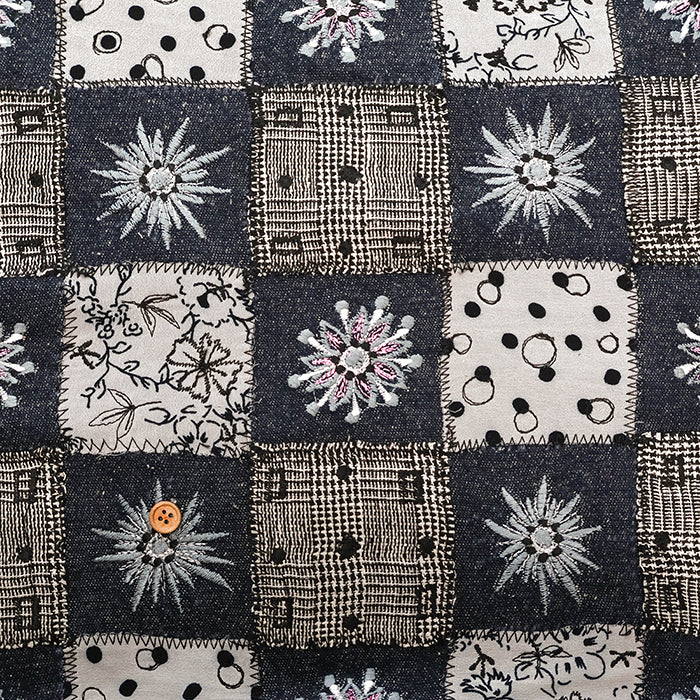 Made in India AP FASHION Embroidered Patchwork Fabric - nomura tailor