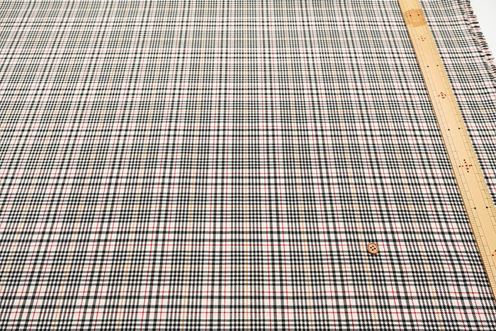 Made in Italy Wool Tartan Check Fabric - nomura tailor
