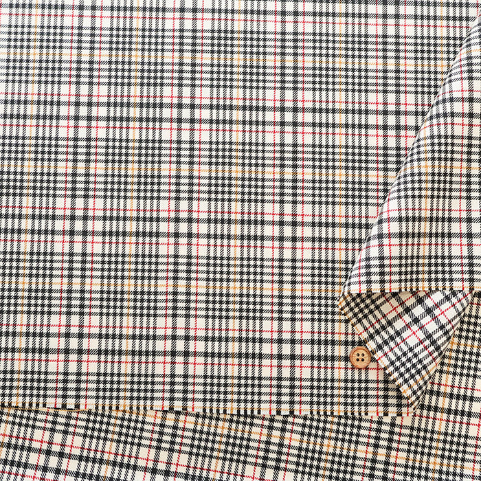 Made in Italy Wool Tartan Check Fabric - nomura tailor