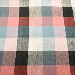 Linen Yarn-Dyed Check Fabric - nomura tailor