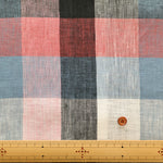 Linen Yarn-Dyed Check Fabric - nomura tailor