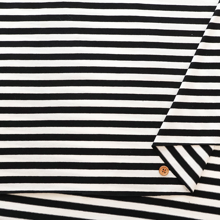 Cotton Knit Print Fabric - Border - nomura tailor