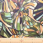 Made in Italy Polyester Inkjet Print Satin Print Fabric - Flower - nomura tailor