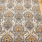 Made in Italy Polyester Inkjet Print Satin Print Fabric Paisley- Flower - nomura tailor