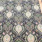Made in Italy Polyester Inkjet Print Satin Print Fabric Paisley- Flower - nomura tailor