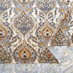 Made in Italy Polyester Inkjet Print Satin Print Fabric Paisley- Flower - nomura tailor