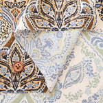 Made in Italy Polyester Inkjet Print Satin Print Fabric Paisley- Flower - nomura tailor