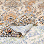 Made in Italy Polyester Inkjet Print Satin Print Fabric Paisley- Flower - nomura tailor