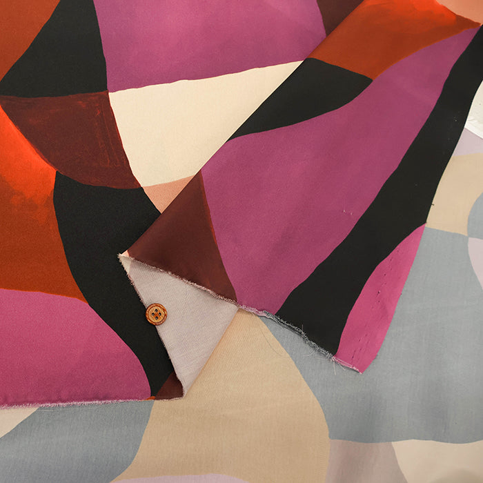 Italian Polyester Satin Inkjet Print Fabric - nomura tailor