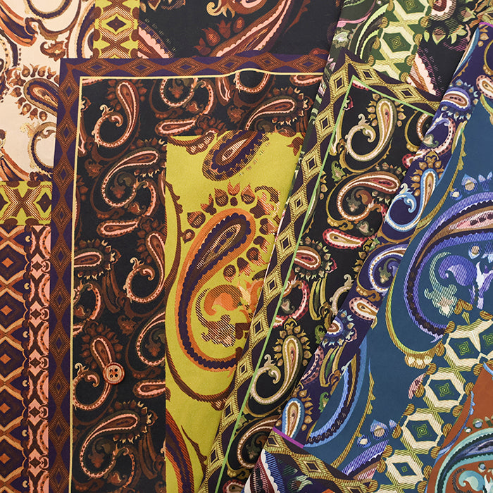 Italian Polyester Satin Inkjet Print Fabric - nomura tailor