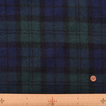 Tumbler Washer Finish 2/48 Wool Gauze Fabric - Check Pattern - nomura tailor