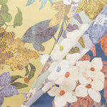 C/L Muslin Print Fabric- Botanical Flower - nomura tailor
