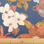 C/L Muslin Print Fabric- Botanical Flower - nomura tailor