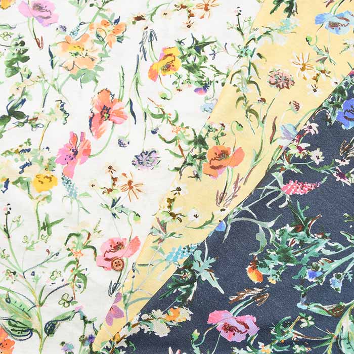 Cotton 30/1 SZ Jersey Digital Print Fabric - Botanical - nomura tailor