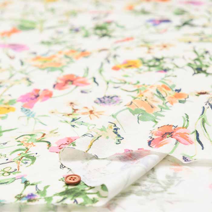 Cotton 30/1 SZ Jersey Digital Print Fabric - Botanical - nomura tailor