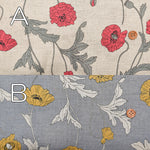 Linen sheeting printed fabric Flower - nomura tailor