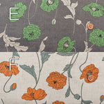 Linen sheeting printed fabric Flower - nomura tailor