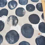 Linen muslin Printed Fabric - Dot - nomura tailor