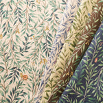 Half Linen Muslin Print Fabric - Flower - nomura tailor