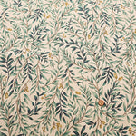 Half Linen Muslin Print Fabric - Flower - nomura tailor