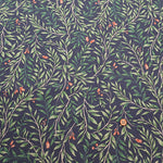 Half Linen Muslin Print Fabric - Flower - nomura tailor