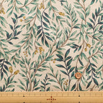 Half Linen Muslin Print Fabric - Flower - nomura tailor