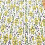 Half-Linen Muslin Print Fabric - Flower - nomura tailor