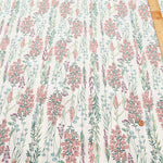 Half-Linen Muslin Print Fabric - Flower - nomura tailor