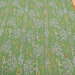 Half-Linen Muslin Print Fabric - Flower - nomura tailor