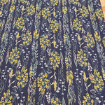 Half-Linen Muslin Print Fabric - Flower - nomura tailor