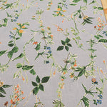 Half-Linen Muslin Print Fabric - Botanical Flower - nomura tailor