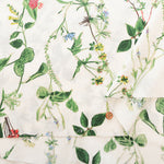 Half-Linen Muslin Print Fabric - Botanical Flower - nomura tailor