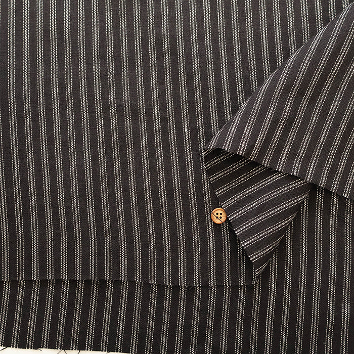 Made in Lithuania Linen Stripe Fabric - nomura tailor