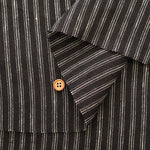 Made in Lithuania Linen Stripe Fabric - nomura tailor