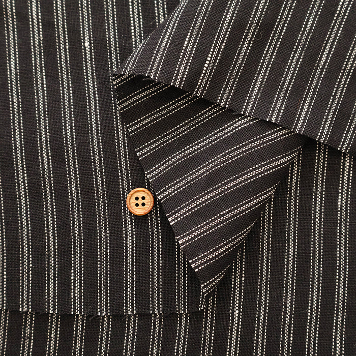Made in Lithuania Linen Stripe Fabric - nomura tailor