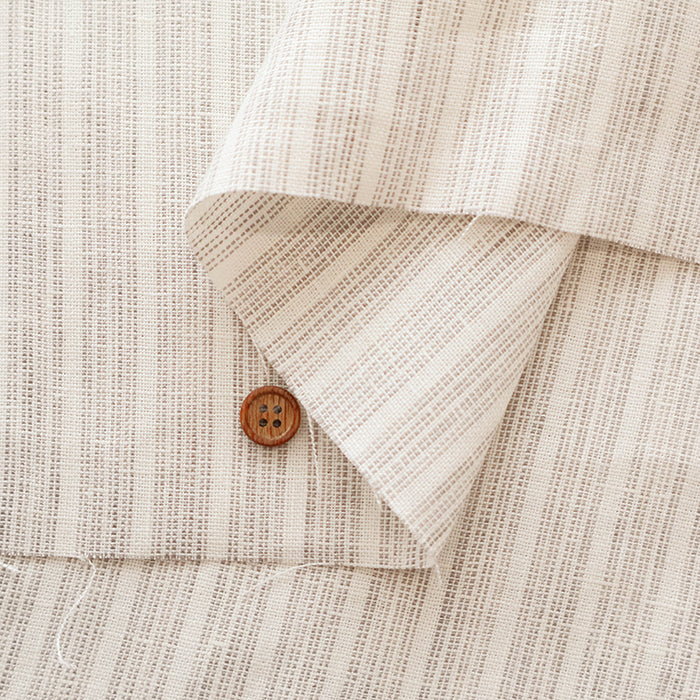 Made in Lithuania Linen Stripe Fabric - nomura tailor