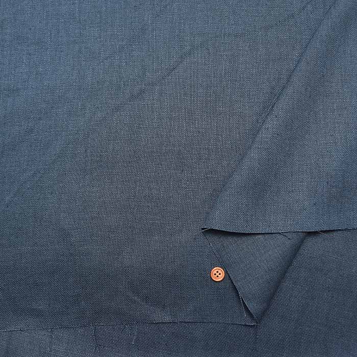 Olive Oil Finished 25/1 Soft Linen Twill Fabric - PlainColor - nomura tailor