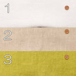 Water-repellent finish European linen canvas fabric Solid color - nomura tailor