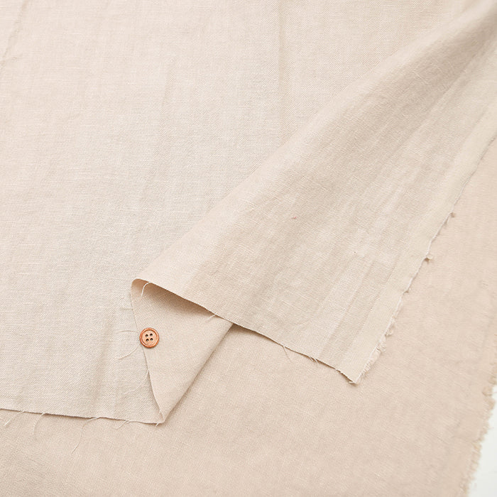 Olive Soft Finish 40 Linen Twill Fabric - Plain - nomura tailor