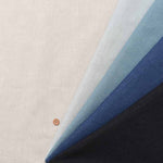 Olive Oil-Processed, Kamasome Dyed Half-Linen Canvas Fabric - Solid - nomura tailor