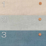 Olive Oil-Processed, Kamasome Dyed Half-Linen Canvas Fabric - Solid - nomura tailor